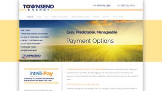Home Heating Oil Payment Options Offered By Townsend Energy