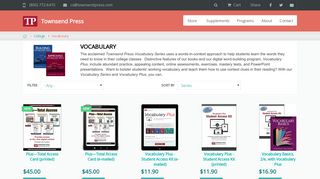 Vocabulary | Townsend Press