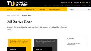 Self Service Kiosk | Towson University