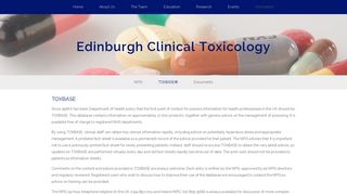 Edinburgh Clinical Toxicology - TOXBASE®