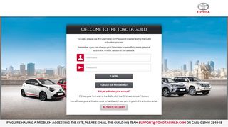 Toyota Guild: Login