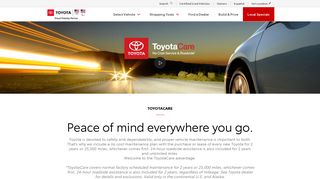 ToyotaCare | Car Maintenance & 24-Hour Roadside Assistance