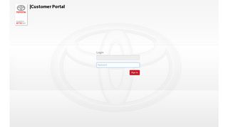Customer Portal Login - Toyota's Customer Portal