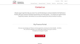 Contact Us | Toyota Finance - Toyota Australia