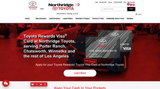 Toyota Rewards Visa Card - Northridge Toyota