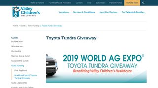 World Ag Expo & Toyota Tundra Giveaway | The Guilds of Valley ...