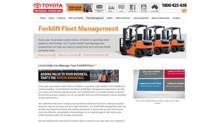 Forklift Fleet Management Solutions | Toyota Fleet Systems