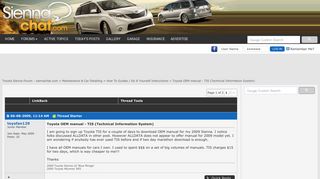 Toyota OEM manual - TIS (Technical Information System) - Toyota ...