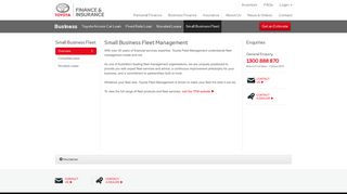 Small Business Fleet | Fleet Management | Toyota Finance