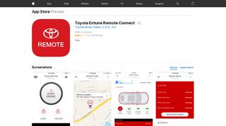 Toyota Entune Remote Connect on the App Store - iTunes - Apple