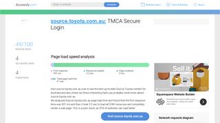 Access source.toyota.com.au. TMCA Secure Login