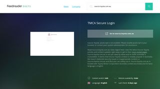 Get Source.toyota.com.au news - TMCA Secure Login