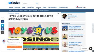 Toys R Us is officially set to shut down around Australia | finder.com.au