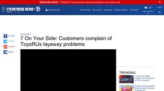 Customers complain of ToysRUs layaway problems | abc7ny.com