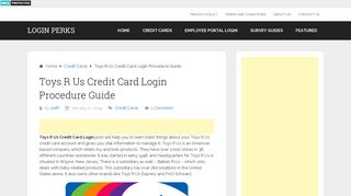 Toys R Us Credit Card Login - Manage Your Synchrony Credit Account