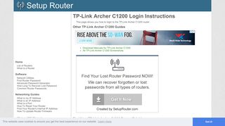 How to Login to the TP-Link Archer C1200 - SetupRouter