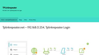 Tplinkrepeater.net | TPLink Repeater Login-Setup | www ...