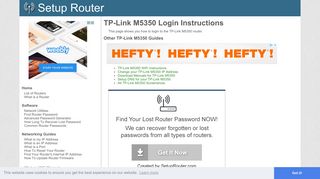 How to Login to the TP-Link M5350 - SetupRouter
