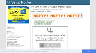 Login to TP-Link Archer D7 Router - SetupRouter