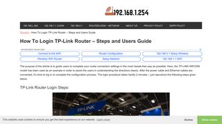 How To Login TP-Link Router | Step-by-steps and Users Guide