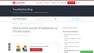 Block IP addresses on TP-Link routers - ExpressVPN