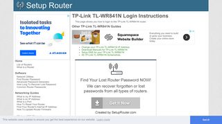 How to Login to the TP-Link TL-WR841N - SetupRouter