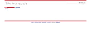 TPA Workspace - Google Sites