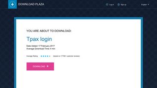 Tpax login - Password Protected Site