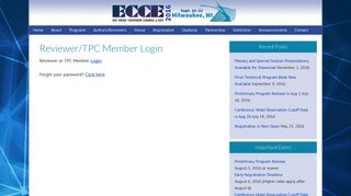 Reviewer/TPC Member Login - IEEE ECCE 2019