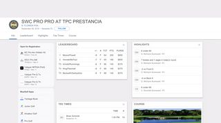 SWC Pro Pro at TPC Prestancia - North Florida PGA - BlueGolf