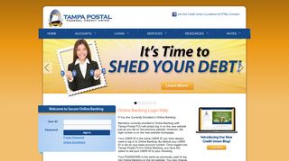 Tampa Postal Federal Credit Union - Online Banking Login Help
