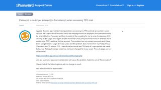 (on first attempt) when accessing TPG mail - 1Password Forum