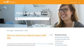How to check my refund status with IRS – TPG - Taxpayer