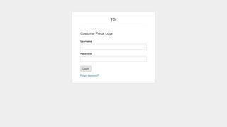 Login - Customer Portal for TPI - TPI Login - BlueFolder