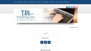 TPI Staffing, Inc. | Please Login