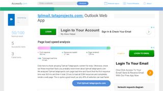 Access tplmail.tataprojects.com. Outlook Web App