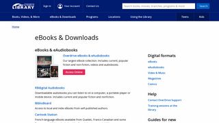 eBooks & Downloads : Toronto Public Library