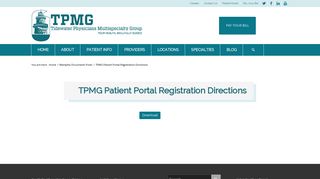 TPMG Patient Portal - Tidewater Physicians Multispecialty Group