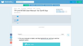 Via Tpmifi App - Tp-link M7300 User Manual [Page 15] - ManualsLib