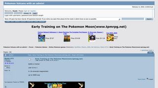 Early Training on The Pokemon Moon(www.tpmrpg.net) - Pokemon ...