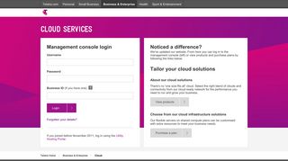 Telstra's Cloud Services: Login - access the Cloud Services ...