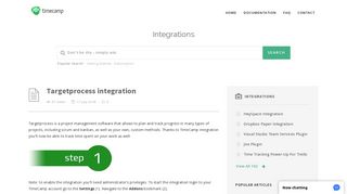 Targetprocess integration - TimeCamp Knowledge Base
