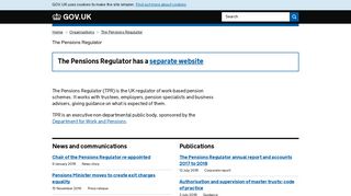 The Pensions Regulator - GOV.UK