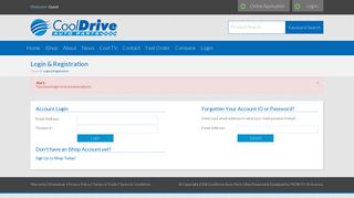CoolDrive | Login & Registration