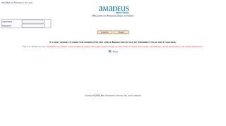 Login - Amadeus Ticket quota system