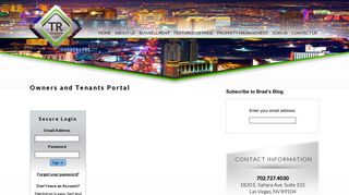 Owners and Tenants Portal | Las Vegas Real Estate ... - TR Realty