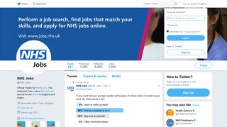 NHS Jobs (@NHS_Jobs) | Twitter