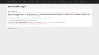 Traccar web UI mod - Automatic login