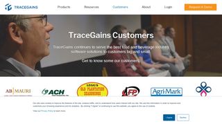 Customers | TraceGains