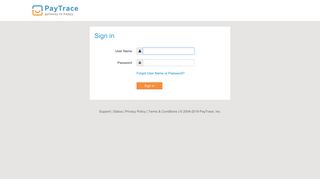 Sign in - PayTrace